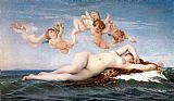 Famous Birth Paintings - The Birth of Venus